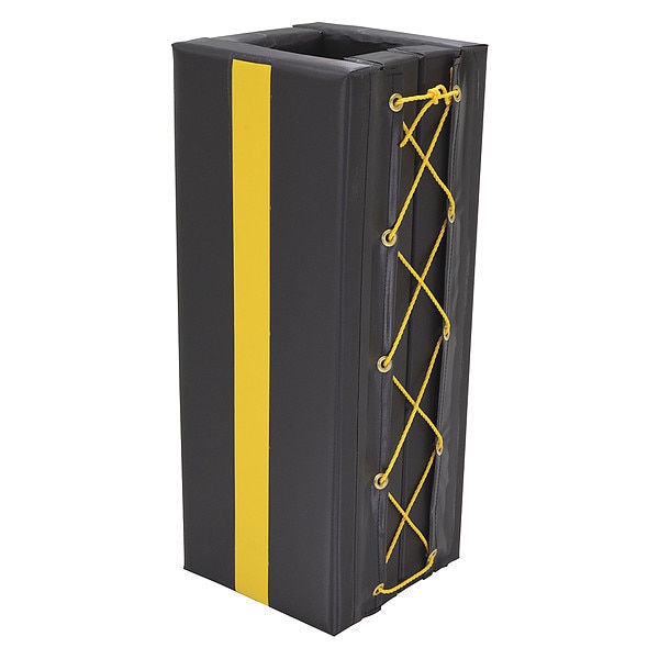Column Protector, Blck, 36inH, 10inW, Square