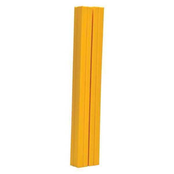 Column Protector, Yllw, 72inH, 10inW, I-Beam