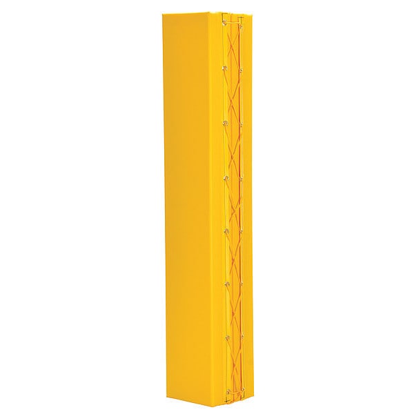 Column Protector, Yllw, 72inH, 10inW, Square