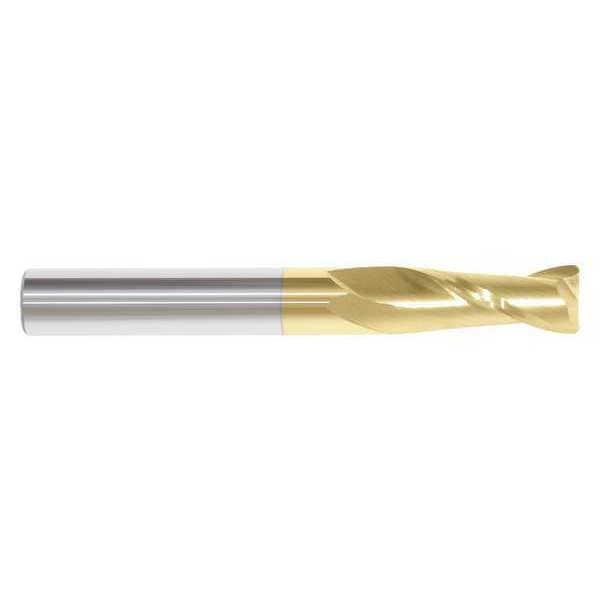 End Mill, 3/8 in., 2 Flutes, TiN