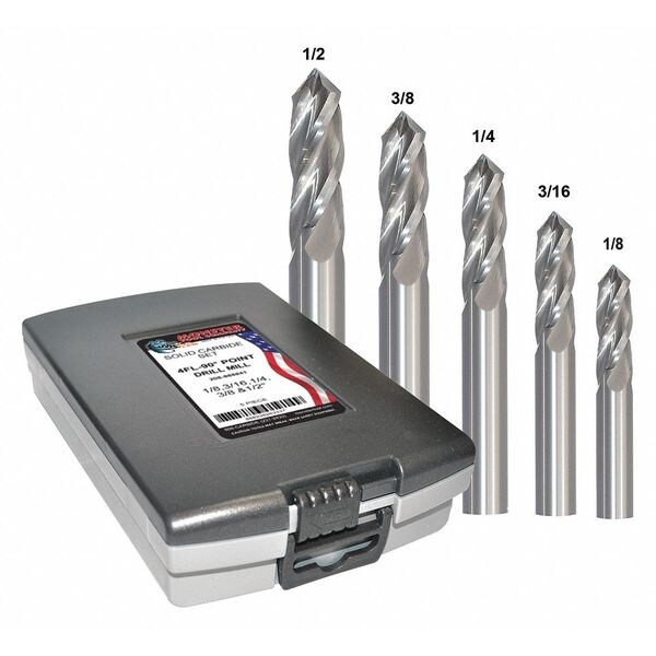 Drill Mill, Carbide, 4 Flutes, Bright, 208