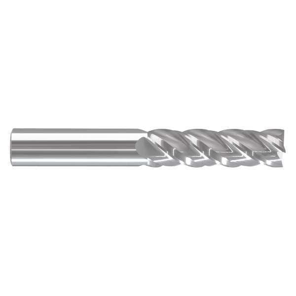 End Mill, 1 in.4 Flutes, Bright