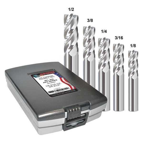 End Mill, 4 Flutes, Bright