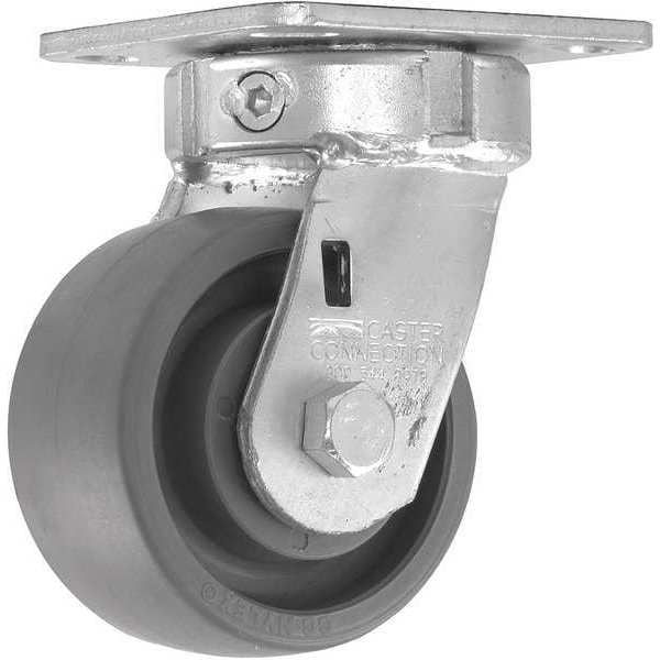 Swivel Plate Caster, Nylon, 4 in., 1000 lb.