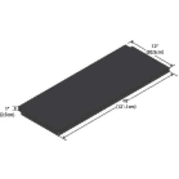 Notched Shelf, Phenolic, 48" W, 13-1/2" D