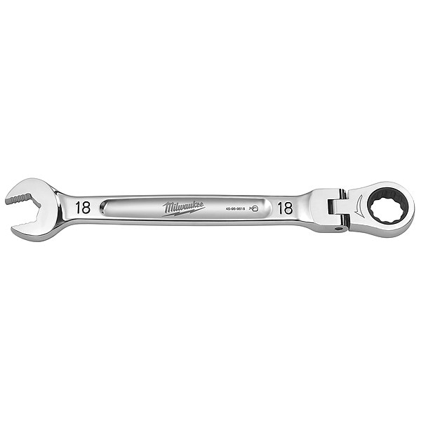 18mm Metric Flex Head Ratcheting Combination Wrench