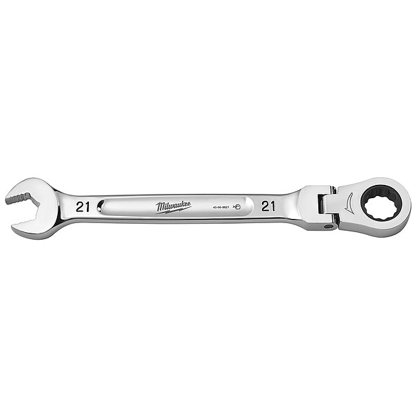 21mm Metric Flex Head Ratcheting Combination Wrench