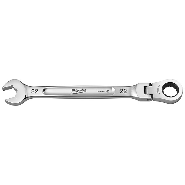 22mm Metric Flex Head Ratcheting Combination Wrench