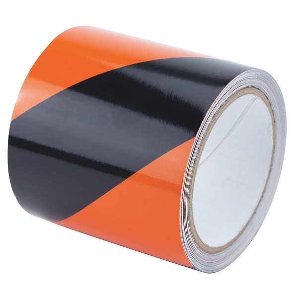 Floor Marking Tape vinyl 4 in W x 5.5 mil Thick