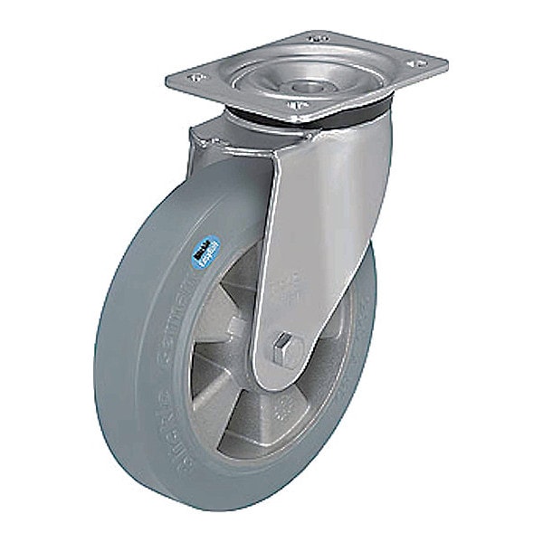 Plate Caster, 440 lb. Ld Rating, Swivel