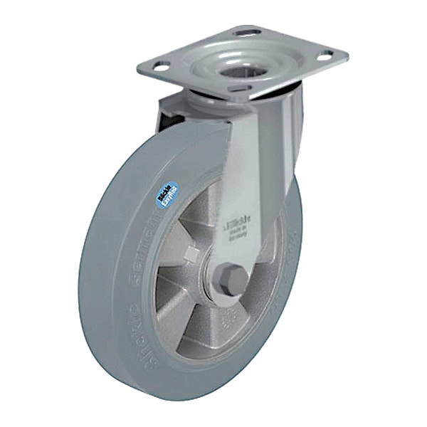 Plate Caster, 660 lb. Ld Rating, Swivel