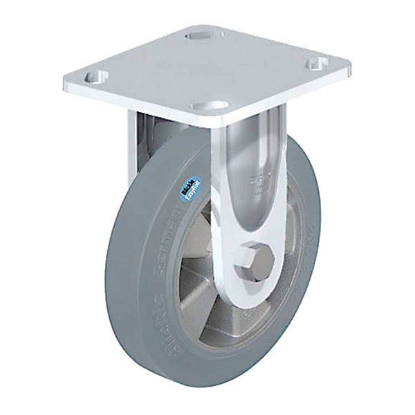 Plate Caster, 660 lb. Ld Rating, Rigid