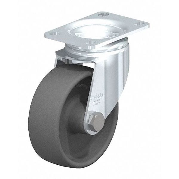 Plate Caster, 400 lb. Ld Rating, Swivel