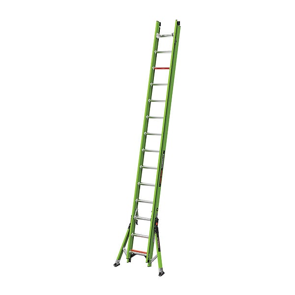 28 ft Fiberglass Extension Ladder, 375 lb Load Capacity