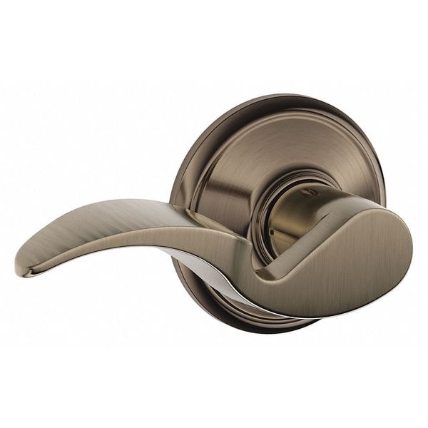 Lever Lockset, Antique Nickel, Passage