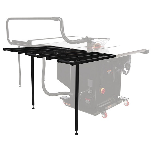 Folding Outfeed Table, Steel, 31-3/4" W