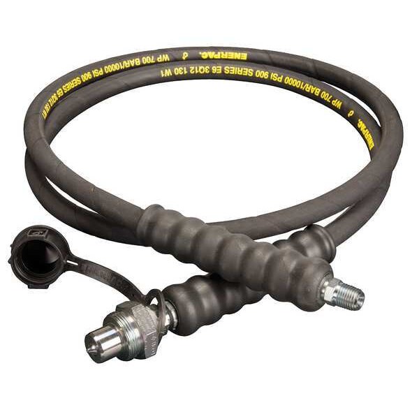 HC9206Q, 6 ft., Heavy-duty Rubber High Pressure Hydraulic Hose, .25 in. Internal Diameter