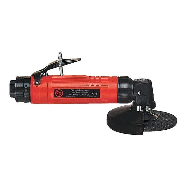 Angle Angle Grinder, 3/8 in Air Inlet, Heavy Duty, 13,000 rpm, 0.8 hp