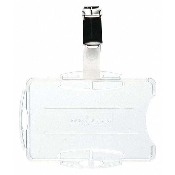 ID Badge Holder, 2-3/4" L, Dual, PK25