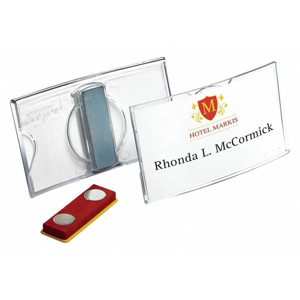 Name Badge, Magnet, 1/4" W, 1-11/16" H, PK25