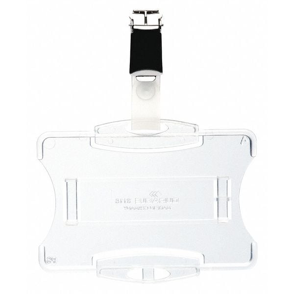 ID Badge Holder, 2-3/4" L, Open Style, PK25