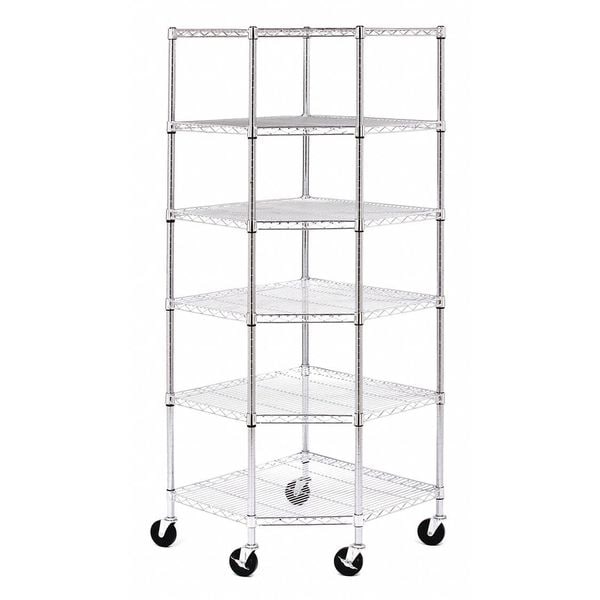 Shelving Unit, Chrome Plated, 14-1/2" W