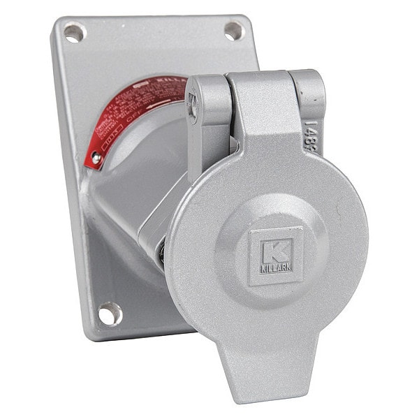 Receptacle, 125VAC, 60 Hz, 15A, 1 HP