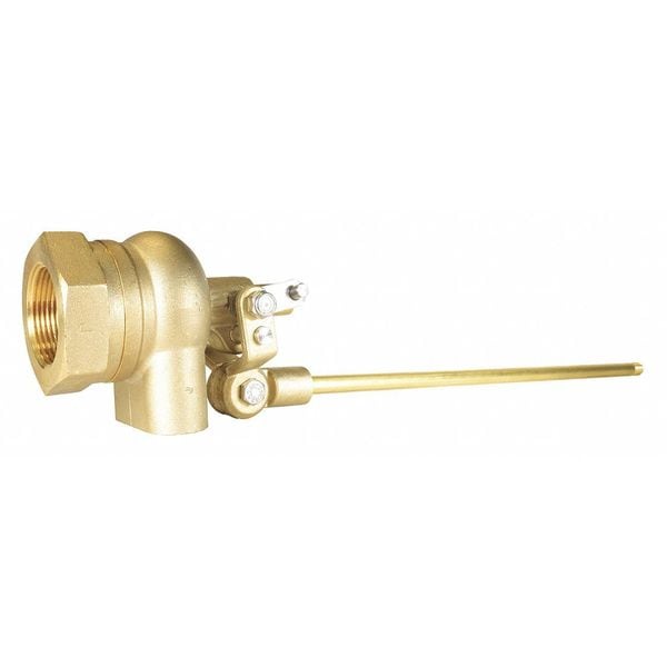 Float Valve, Brass, 1-1/4", Pipe Mount