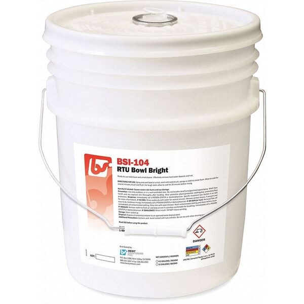 Toilet Bowl Cleaner, 5 gal, Bucket