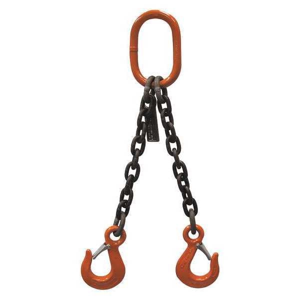 Chain Sling, 9/32in Size, 8 ft L, DOS Sling