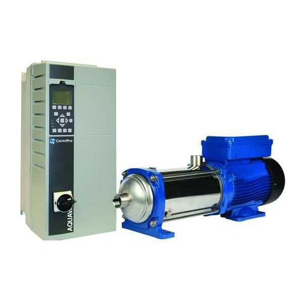 Constant Pressure Booster Pump, 5 hp, 230V AC, 1 Phase, 1-1/2 in NPT Inlet Size, 4 Stage