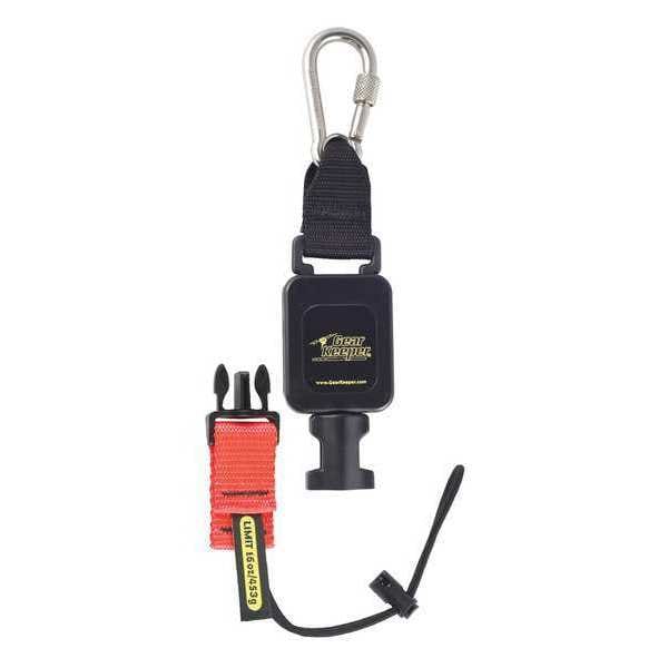 Retractable Tool Lanyard, 55inL, 1lb, SS
