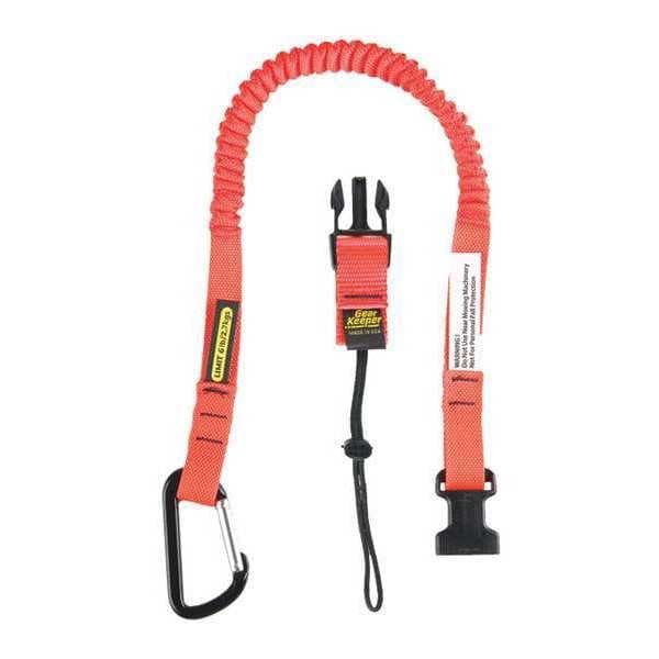 Tool Lanyard, 46inL, Orange, 5lb, Aluminum