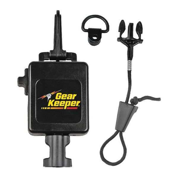 Mic Retractor, 42in. L, Black, Plastic, Snap