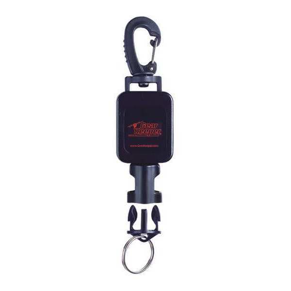 Flashlight Retractor, 22 in. L, Plastic/SS