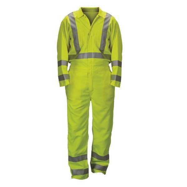Coverall, 8.9 cal/sq cm ATPV, 6X-Large, 30 in Inseam, Tencate Tecasafe(R) Plus, Zipper