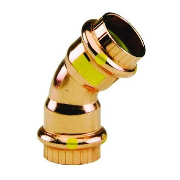 Viega ProPress 45 elbow, 1-1/4" x 1-1/4"