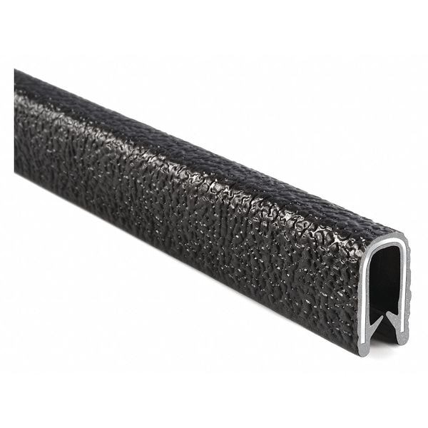 Trim Seal, PVC, Aluminum, 100 ft Length, 3/4 in Overall Width