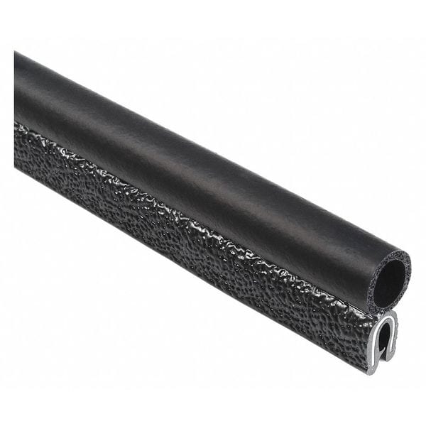 Trim Seal, EPDM, 25 ft Length, 3/4" Overall Width, Style: Trim with a Side Bulb