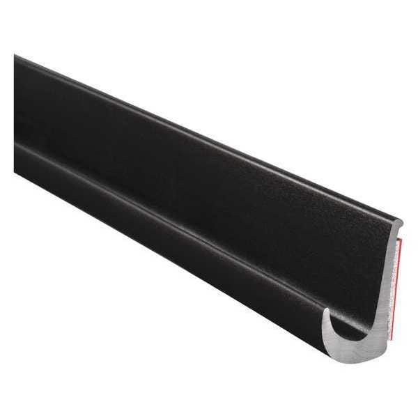 Black Polyvinyl Chloride Drip Rail 125 ft L, 7/8 in W, 1/2 in H