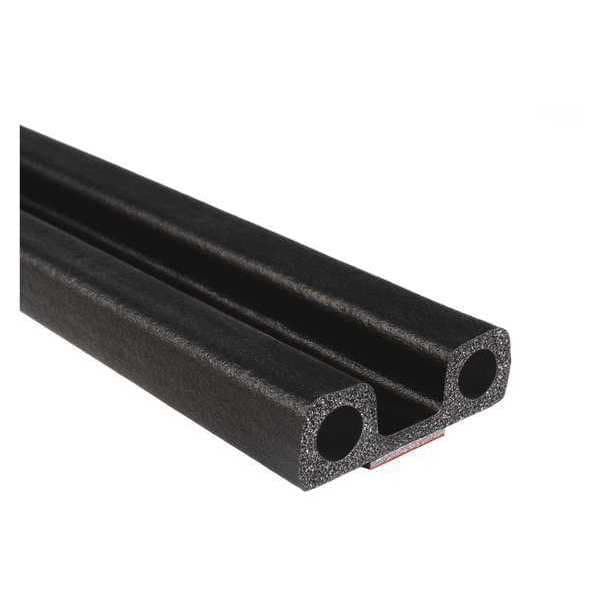 Lid Seal, Foam Double Bulb, 25 ft.L x 1.5"W x 0.5"H