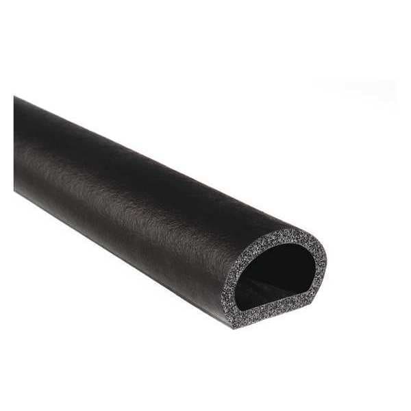 Rubber Seal, D-Shaped, 1"W x 125ft.