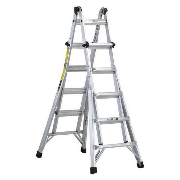 Multipurpose Ladder, Extension Ladder, Scaffold Ladder, Staircase Ladder, Stepladder Configuration