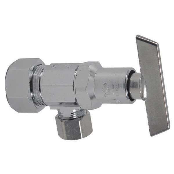 Angle Stop Valve, Chrome, 2-3/4 in. L