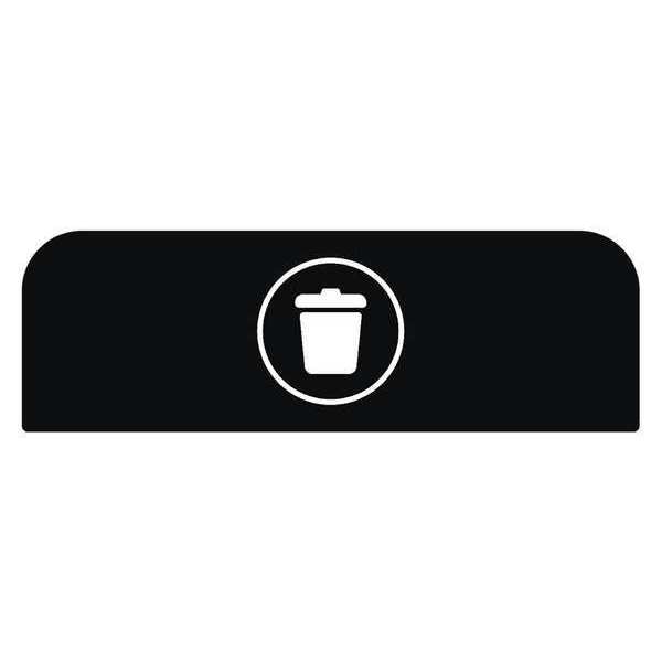 Recycle Label, 8-1/2"H x 1-25/32"W, Blk