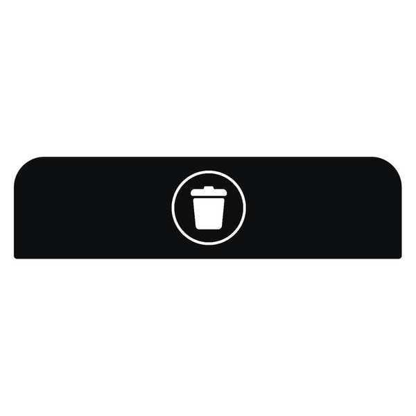 Recycle Label, 8-1/2"H x 1-25/32"W, Blk