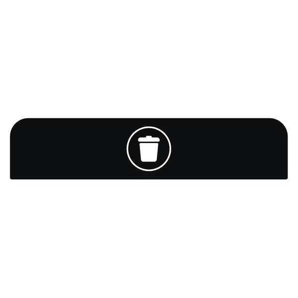 Recycle Label, 8-1/2"H x 1-25/32"W, Blk