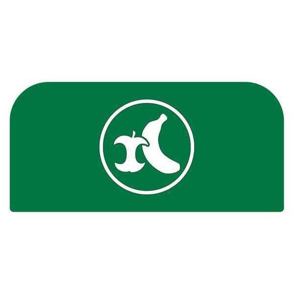 Recycle Label, 8-1/2"H x 1-25/32"W, Gr