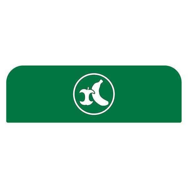 Recycle Label, 8-1/2"H x 1-25/32"W, Gr