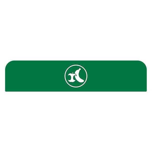 Recycle Label, 8-1/2"H x 1-25/32"W, Gr